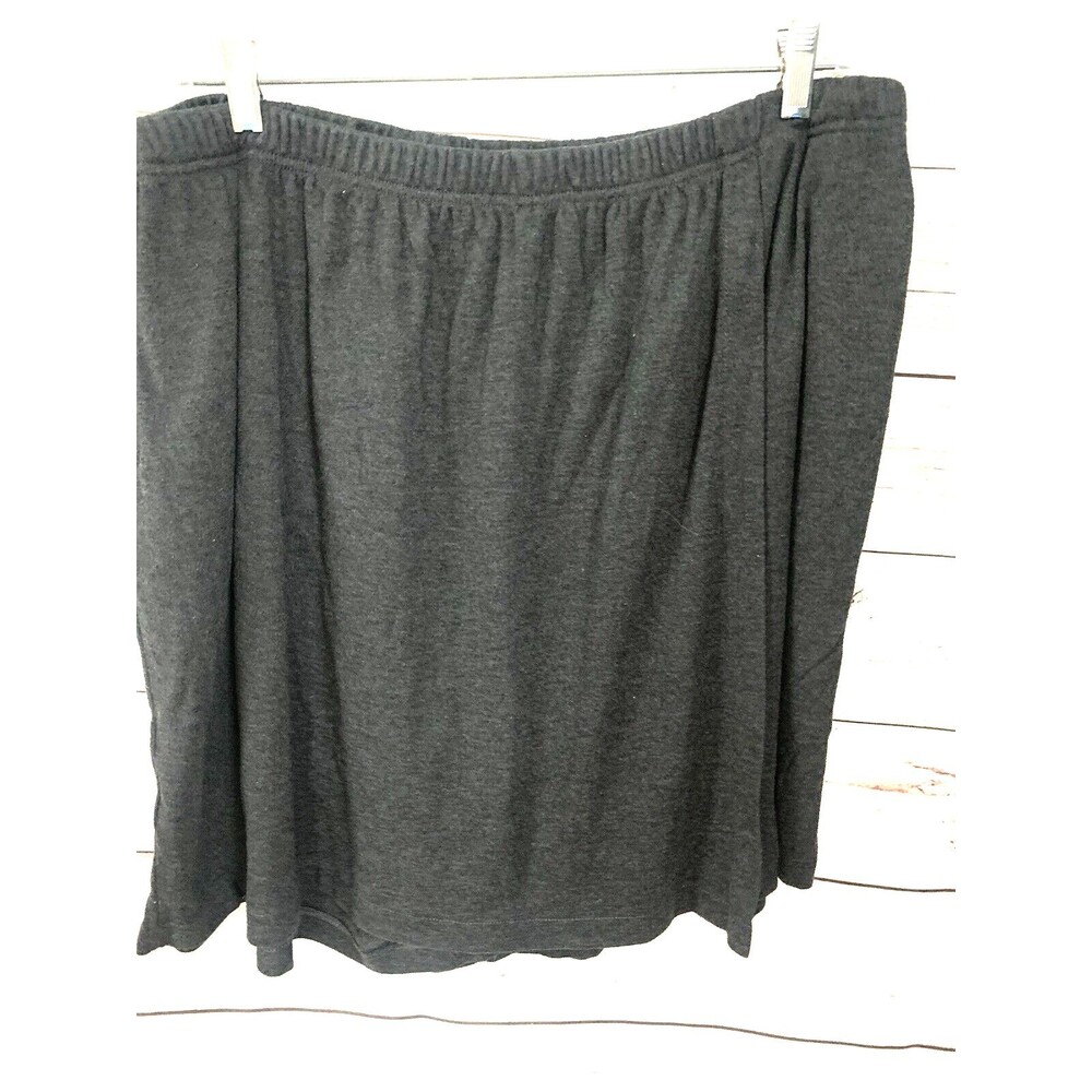 All American Comfort Stretch Skort Plus Size 4X Pockets Knit Elastic Waist